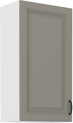 Kuchyňská skříňka Stilo 50 G-90 1F, korpus bílá / dvířka světle šedá CLAY