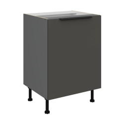 Kuchyňská skříňka ARIA antracit 60 D 1F BB / dvířka šedá