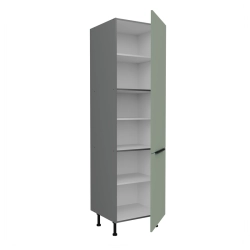 Kuchyňská skříň ARIA antracit 60 DK-215 2F / dvířka Aquamarine  