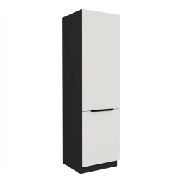 Kuchyňská skříňka ARIA 60 DK-210 2F  korpus černá, dvířka bílá
