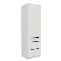 Kuchyňská skříňka ARIA 60 DKS-210 3S 1F korpus bílá, dvířka bílá