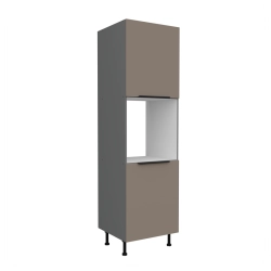 Kuchyňská skříň ARIA antracit 60 DP-215 2F / dvířka Sandgrau   