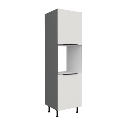 Kuchyňská skříň ARIA antracit 60 DP-215 2F / dvířka bílá  