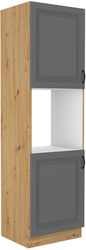 Kuchyňská skříňka Stilo 60 DP-210 2F, korpus dub artisan / dvířka šedá DUST