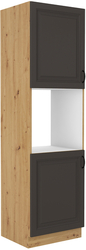 Kuchyňská skříňka Stilo 60 DP-210 2F, korpus dub artisan / dvířka šedá
