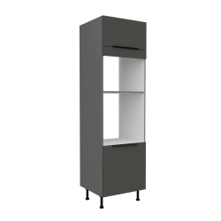Kuchyňská skříň ARIA antracit 60 DPM-215 2F / dvířka šedá 