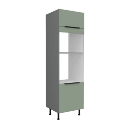 Kuchyňská skříň ARIA antracit 60 DPM-215 2F / dvířka Aquamarine 