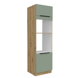 Kuchyňská skříňka ARIA 60 DPM-210 2F korpus dub artisan, dvířka Aquamarine-SA