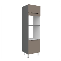 Kuchyňská skříň ARIA antracit 60 DPM-215 2F / dvířka Sandgrau