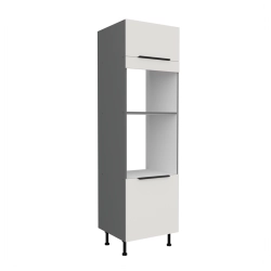 Kuchyňská skříň ARIA antracit 60 DPM-215 2F / dvířka bílá  