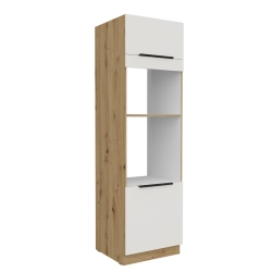Kuchyňská skříňka ARIA 60 DPM-210 2F korpus dub artisan, dvířka bílá