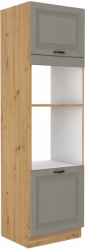 Kuchyňská skříňka Stilo 60 DPM-210 2F, korpus dub artisan / dvířka světle bílá CLAY