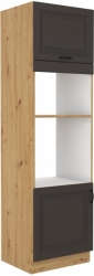 Kuchyňská skříňka Stilo 60 DPM-210 2F, korpus dub artisan / dvířka šedá