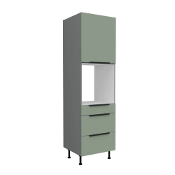 Kuchyňská skříň ARIA antracit 60 DPS-215 3S 1F / dvířka Aquamarine