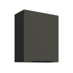 Kuchyňská skříňka ARIA  60 G-72 1F 
korpus černá, dvířka šedá