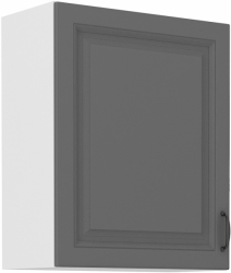 Kuchyňská skříňka Stilo 60 G-72 1F, korpus bílá / dvířka šedá DUST