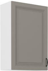 Kuchyňská skříňka Stilo 60 G-90 1F, korpus bílá / dvířka světle šedá CLAY