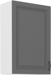 Kuchyňská skříňka Stilo 60 G-90 1F, korpus bílá / dvířka šedá DUST