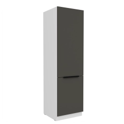 Kuchyňská skříňka ARIA 60 LO-210 2F korpus bílá, dvířka šedá
