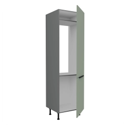 Kuchyňská skříň ARIA antracit 60 LO-215 2F / dvířka Aquamarine  