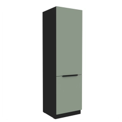 Kuchyňská skříňka ARIA 60 LO-210 2F korpus černá, dvířka Aquamarine-SA
