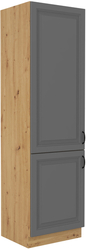Kuchyňská skříňka Stilo 60 LO-210 2F, korpus dub artisan / dvířka šedá DUST