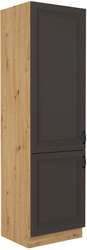 Kuchyňská skříňka Stilo 60 LO-210 2F, korpus dub artisan / dvířka šedá