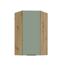 Kuchyňská skříňka ARIA 60x60 GN-108 1F (45°) 
korpus dub artisan, dvířka Aquamarine-SA