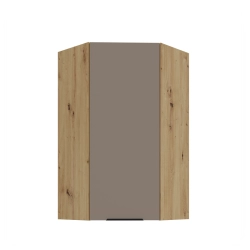 Kuchyňská skříňka ARIA 60x60 GN-108 1F (45°) 
korpus dub artisan, dvířka Sandgrau-TA