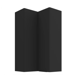 Kuchyňská skříňka ARIA 60x60 GN-108 2F (90°) 
korpus černá, dvířka černá