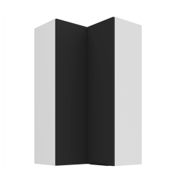 Kuchyňská skříňka ARIA 60x60 GN-108 2F (90°) 
korpus bílá, dvířka černá
