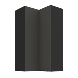 Kuchyňská skříňka ARIA 60x60 GN-108 2F (90°) 
korpus černá, dvířka šedá