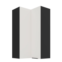 Kuchyňská skříňka ARIA 60x60 GN-108 2F (90°) 
korpus černá, dvířka bílá