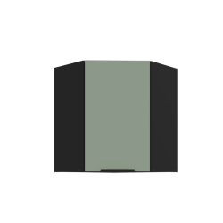 Kuchyňská skříňka ARIA 60x60 GN-72 1F (45°) 
korpus černá, dvířka Aquamarine-SA 