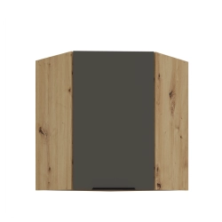 Kuchyňská skříňka ARIA 60x60 GN-72 1F (45°) 
korpus dub artisan, dvířka šedá