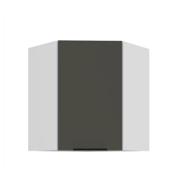 Kuchyňská skříňka ARIA 60x60 GN-72 1F (45°) 
korpus bílá, dvířka šedá