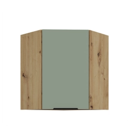 Kuchyňská skříňka ARIA 60x60 GN-72 1F (45°) 
korpus dub artisan, dvířka Aquamarine-SA