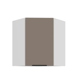 Kuchyňská skříňka ARIA 60x60 GN-72 1F (45°) 
korpus bílá, dvířka Sandgrau-TA