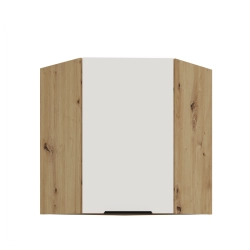 Kuchyňská skříňka ARIA 60x60 GN-72 1F (45°) 
korpus dub artisan, dvířka bílá  