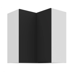 Kuchyňská skříňka ARIA 60x60 GN-72 2F (90°) 
korpus bílá, dvířka černá