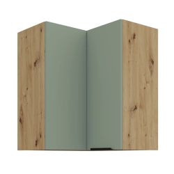 Kuchyňská skříňka ARIA 60x60 GN-72 2F (90°) 
korpus dub artisan, dvířka Aquamarine-SA