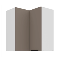 Kuchyňská skříňka ARIA 60x60 GN-72 2F (90°) 
korpus bílá, dvířka Sandgrau-TA
