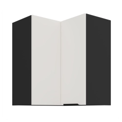 Kuchyňská skříňka ARIA 60x60 GN-72 2F (90°) 
korpus černá, dvířka bílá