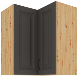 Kuchyňská skříňka Stilo 60x60 GN-72 2F (90°), korpus dub artisan / dvířka šedá