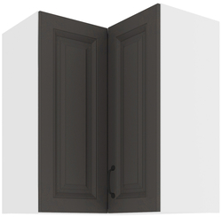 Kuchyňská skříňka Stilo 60x60 GN-72 2F (90°), korpus bílá / dvířka šedá