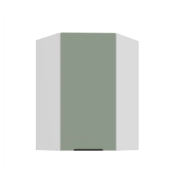 Kuchyňská skříňka ARIA 60x60 GN-90 1F (45°) 
korpus bílá, dvířka Aquamarine-SA 