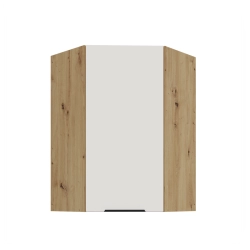 Kuchyňská skříňka ARIA 60x60 GN-90 1F (45°) 
korpus dub artisan, dvířka bílá  