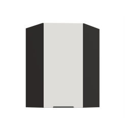 Kuchyňská skříňka ARIA 60x60 GN-90 1F (45°) 
korpus černá, dvířka bílá