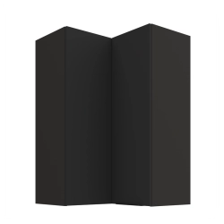 Kuchyňská skříňka ARIA 60x60 GN-90 2F (90°) 
korpus černá, dvířka černá