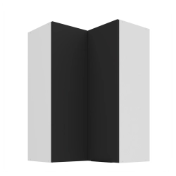 Kuchyňská skříňka ARIA 60x60 GN-90 2F (90°) 
korpus bílá, dvířka černá